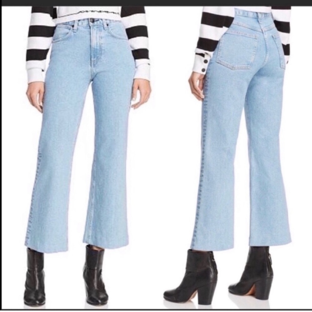 Rag & Bone wide leg Justine trouser jeans size 28